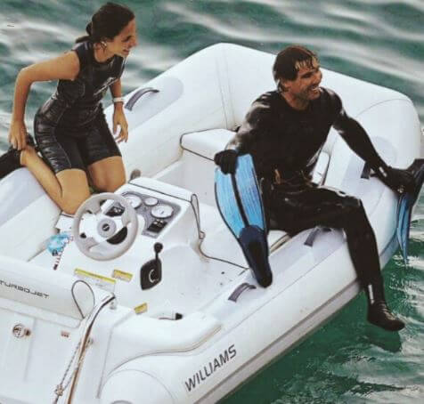 Rafael Nadal, and wife, Xisca Perello on their vacation.